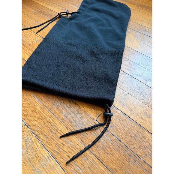 Navy Blue/Black Fleece Hood w/Drawstring sz OS (Unisex) - Picture 9 of 12